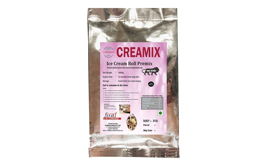 Creamix Ice Cream Roll Premix    Pack  400 grams